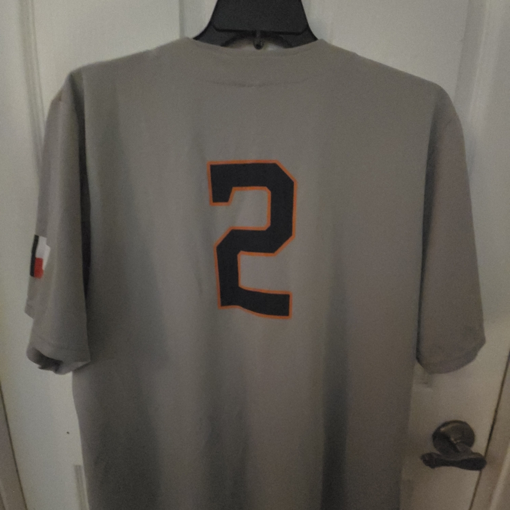 Houston Astros Baseball Jersey Men’s Size XL #2 Button Up Coca-Cola - Picture 2 of 5